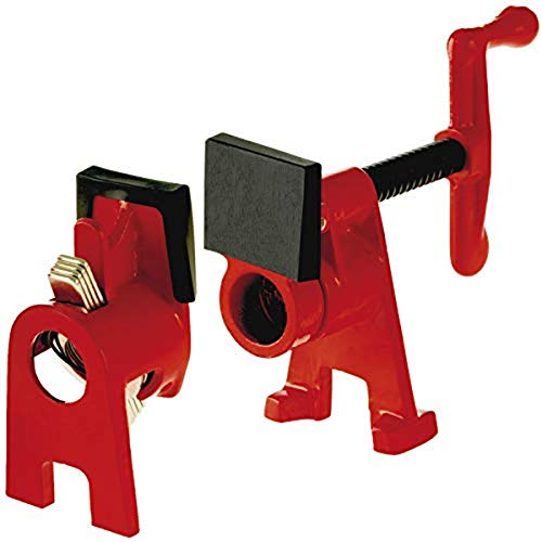 Bessey BPC-H34, 3/4-In. H Style Pipe Clamps - Incredibly Versatile, Easy To Assemble, Indespensable Workshop Clamp For Woodworking, Carpentry, Home Bessey