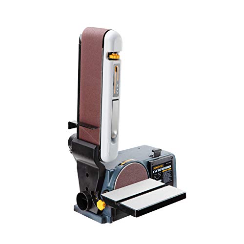 POWERTEC BD4600 Belt Disc Sander For Woodworking | 4 In. x 36 in. Belt Sander with 6 In. Sanding Disc POWERTEC