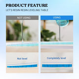 LET'S RESIN Leveling Table for Resin, 16''x 12'' Acrylic Adjustable Resin Leveling Table with Silicone Mat, Multipurpose No Installation Required LET'S RESIN
