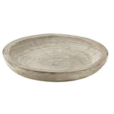 Santa Barbara Design Studio Table Sugar Hand Carved Paulownia Wood Serving Bowl, Medium, Grey,8 cubic inches Santa Barbara Design Studio