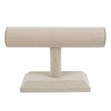 MOOCA Linen Covered Wood Jewelry Display, Jewelry Stand, Perfect for Bracelet Bangle Watch for Home Organization, Store, Tradeshow and Showcase, 7 MOOCA