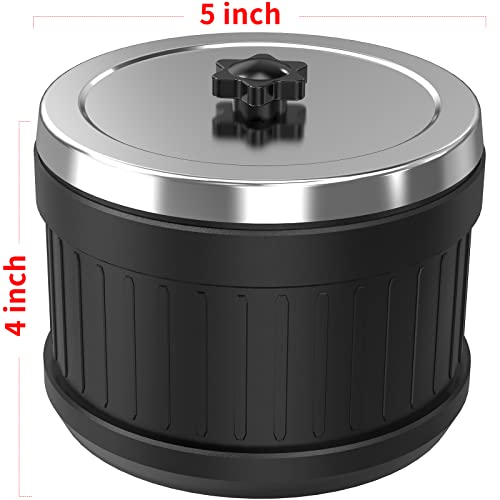 Rock Tumbler Barrel Extral Large Capacity 2.5 Lbs 5 x 4 inch, Rubber Material, with Durable Leak-proof Lid - WoodArtSupply