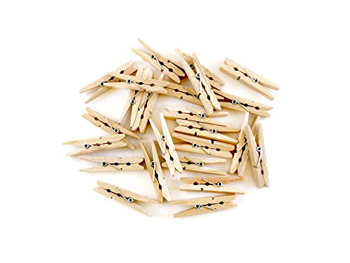 Multicraft Imports Krafty Kids W0133-1929178-MPR CW606 Craftwood Clothespins Natural, 1.88in, 24-Piece Multicraft Imports