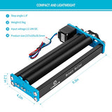 Comgrow Laser Rotary Roller, Laser Engraver Aluminum Y-axis Rotary Roller Engraving Module for Engraving Cylindrical Objects Cans, with 8mm-86mm Comgrow
