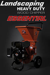 GreatCircleUSA Wood Chipper Shredder Mulcher Heavy Duty Gas Powered 3 in 1 Multi-Function 3" Inch Max Wood Diameter Capacity EPA/CARB Certified Aids G