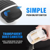 Bielmeier Electric Sander with 12-Piece Sandpaper(60 Grit×3,80 Grit ×3,100 Grit×3,120 Grit × 3) with Efficient Dust Collection System Bielmeier