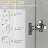 HOMCOM Modern Kitchen Pantry Freestanding Cabinet Cupboard with Doors and Drawer, Adjustable Shelving, Grey HOMCOM