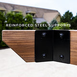 Backyard Discovery Verona Wooden Cabana Pergola with Bamboo Privacy Panels Backyard Discovery