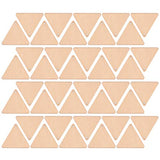 EXCEART 60pcs Wooden Cutouts Triangle Wood Cutout Unfinished Painting Wooden Pieces Slices with Hole Pendant for Crafts 60mm EXCEART