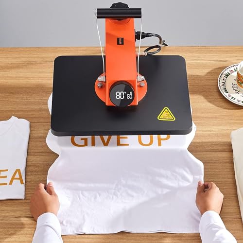 VEVOR Heat Press Machine, 5-in-1 12 x 15 inches Fast Heating, 360 Swing Away Digital Sublimation Transfer, T-Shirt Vinyl Transfer Printer for Banners