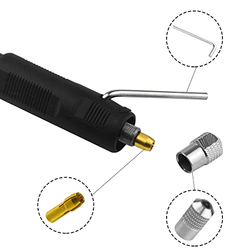 TOVOT 42 Inch Flexible Shaft Rotary Tool with 1/8 Chucks Flexible Rotary Drill Tool - WoodArtSupply