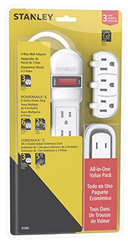 Stanley 31302 PowerMax Value Pack, 3pc Multi-Outlet Kit Stanley