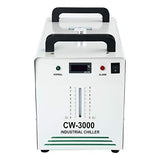 Homend 110V Industrial Water Chiller 9L Capacity CW-3000 Thermolysis Type Cooling Chiller for 60W 80W Laser Engraving Machine Homend