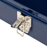 TCE ATB102U Torin 16" Hip Roof Style Portable Steel Tool Box with Metal Latch Closure, Blue TCE