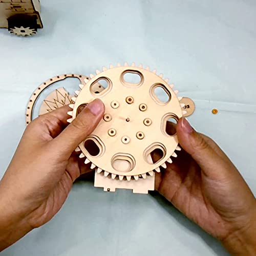 Music Park 3D Wooden Puzzles for Adults & Teenagers Machine Marble Run Wood Model Building Kits Science Educational Toys for Kids Gift Age14+ Music Park