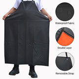 Surblue Waterproof Apron Chemical Resistant Work Safe Clothes (black) Surblue