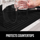 Gorilla Grip 100% BPA-Free Silicone Dish Drying Mat for Kitchen Counter, Slip Resistant Dishwashing Mat, Quick Dry, Heat Resistant Waterproof Sink Gorilla Grip