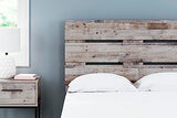Signature Design by Ashley Neilsville Butcher Block Panel Headboard, Full, Light Brown Signature Design by Ashley