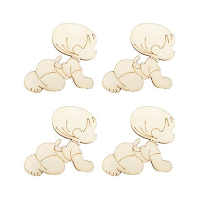 Artibetter 10pcs Unfinished Wooden Cutouts Shapes for DIY Arts and Crafts Projects