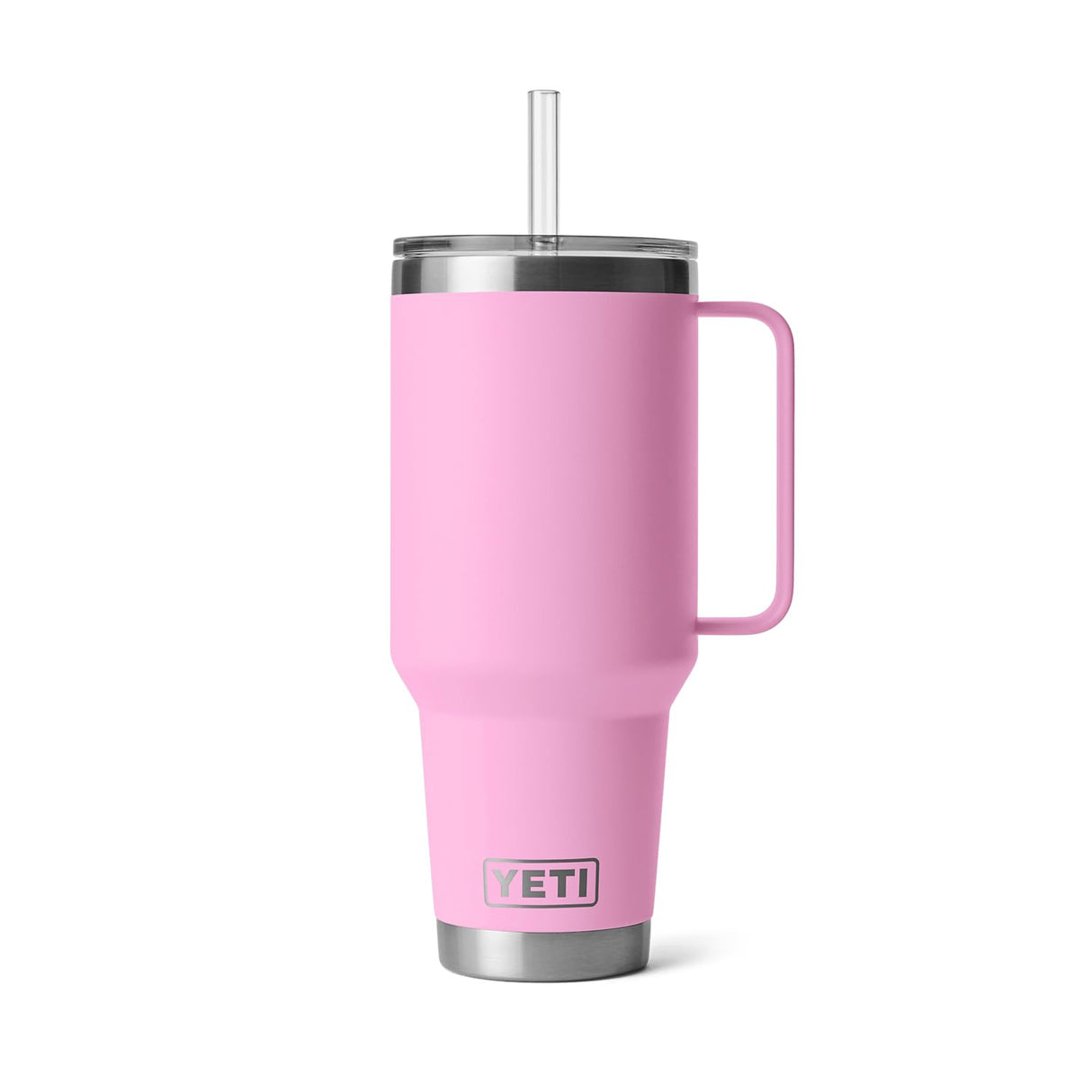 YETI Rambler 42 oz Straw Mug, Vacuum Insulated, Stainless Steel, Power Pink YETI