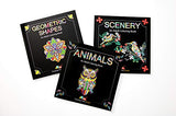 Adult Coloring Books Set - 3 for Grownups 120 Unique Animals, Scenery & Mandalas Designs. Adults Relaxation. Creatively Calm Studios