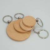 2 Inch Round Wood Engraving Blanks Wood Blanks Blank Wooden Key Tag 20 Pack WoodArtSupply