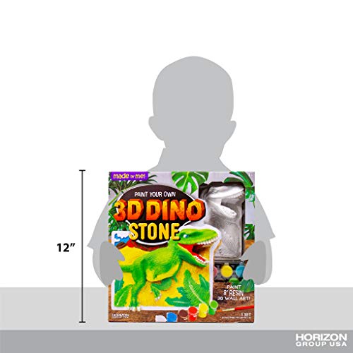 Made By Me Dino Wall Art, 3D Wall Hanging, Resin, T-Rex, Dinosaur, Acrylic Paint by Horizon Group USA Made By Me