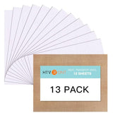 HTVRONT Rainbow White Glitter Heat Transfer Vinyl Bundle: 13 Pack White Glitter Iron on Vinyl for T-Shirt, White Glitter HTV Vinyl for Cricut, HTVRONT