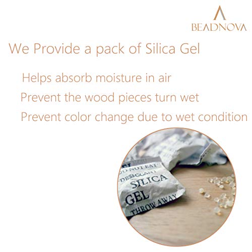 BEADNOVA Round Wood Circle Natural Unfinished Wooden Discs Plywood Circles Cutout for DIY Crafts (2 Inch, 50 Pieces) BEADNOVA