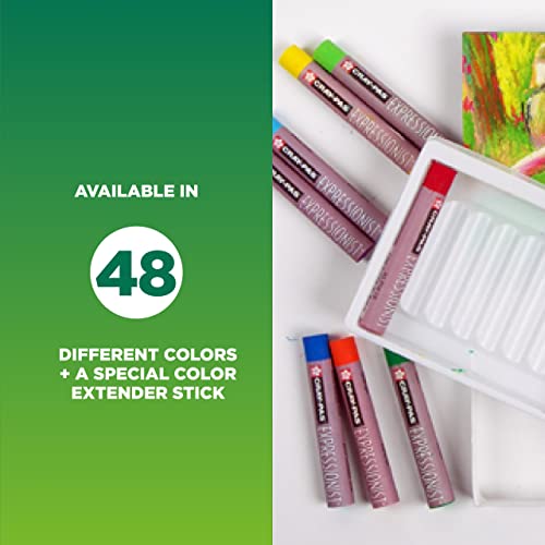 SAKURA Cray-Pas Expressionist Oil Pastel Set - Soft Oil Pastels for Artists - 25 Colors SAKURA