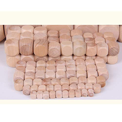 SUPVOX Blank Dice Dice 20pcs Blank Wood Dice Cubes Crafts Wooden Cubes Wood Square Blocks Square Wooden Blocks for DIY Crafts Making Painting (25mm) SUPVOX