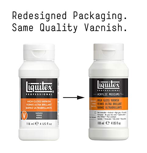 Liquitex Professional High Gloss Varnish, 118ml (4-oz) - WoodArtSupply