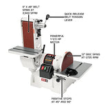 JET 6" x 48" Belt and 12" Disc Benchtop Sander, 1-1/2 HP, 1Ph 115/230V (JSG-6DC) Jet