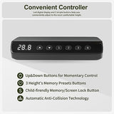 BANTI 63" L-Shaped Electric Standing Desk,Height Adjustable Stand up Desk with 3 Drawer,Corner Stand up Desk, Light Walnut Top BANTI