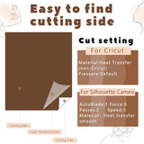 Tintnut HTV Vinyl - 16 Sheets 12 X 10inches Heat Transfer Vinyl Nude Vinyl Bundle Brown HTV Iron On Vinyl for T-Shirts DIY Compatible with Cricut Or Tintnut