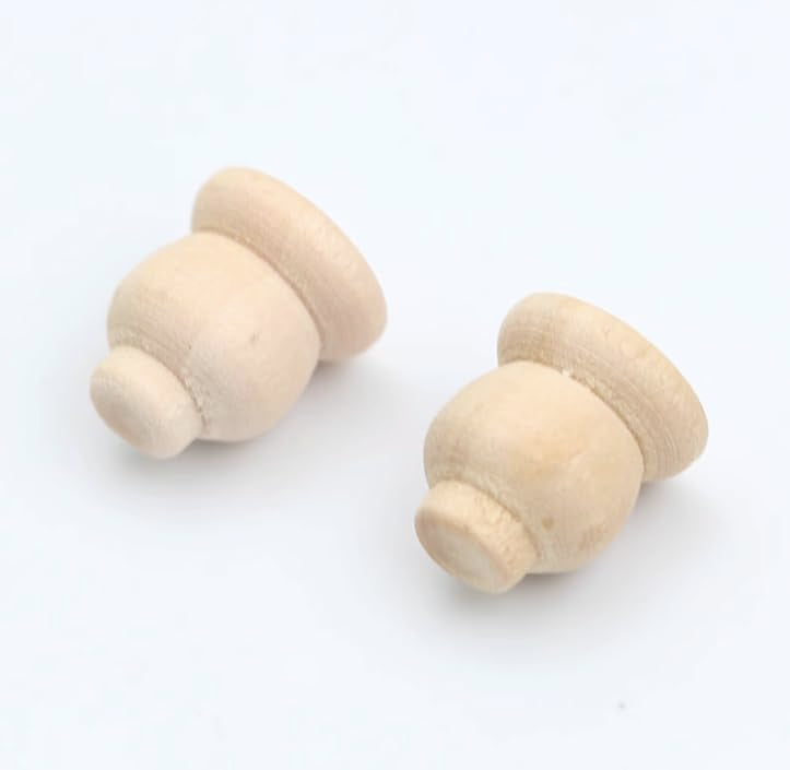 AirAds Dollhouse 1:12 Miniature Furniture Legs Bookcase Hutch Legs Unfinished Wood (Set 4pcs) Air-Ads Supplies