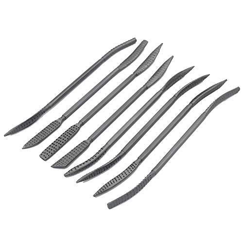 DGOL 8pcs 8 inch Cute Strong Wood Carving File Kit Double End Refiller Rasp Filing Tool Set DGOL