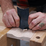 DFM Tool Works Premium Made In The USA Blue Curved Cabinet Card Scrapers - Woodworking Tools for Precision Woodworking and Fine Finishes, Ideal Wood DFM Tool Works