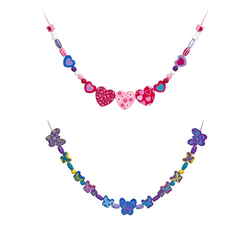 Melissa & Doug Sweet Hearts and Butterfly Friends Bead Set of 2 - 250+ Wooden Beads Melissa & Doug