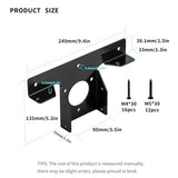 Heavy Duty Pergola Brackets, 2 Pcs Pergola Corner Brackets, 3-Way Pergola Extension T Brackets Adjustable, for 4x4" (Actual Size: 3.5x3.5") Post Xingwenhao