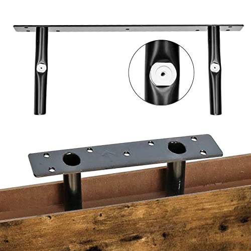 QEEIG Bathroom Shelves Floating Shelves for Wall Shelf Over Toilet Small Wall Mounted Farmhouse Decor 16 inch Set of 2, Rustic Brown (008-40BN) QEEIG