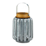 Accent Plus 10018514 Large Galvanized Metal Lantern, Multicolor Accent Plus