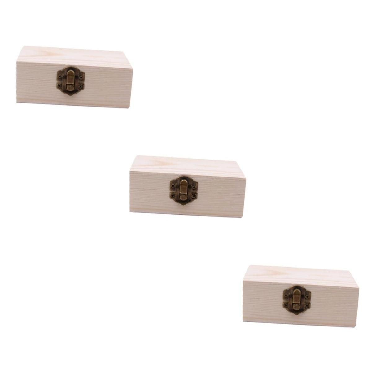 DECHOUS 3pcs Box Wooden Box Unfinished Wood Crates Retro Jewelry Case Book Shelf Decor Strawberry Decor Craft Storage Desk Topper Tabletop Decor DECHOUS