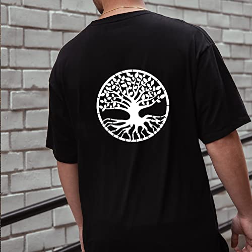 Tree Stencils Tree of Life Stencil for Painting on Wood Airbrush Natural Plants Small Palm Tree Drawing Templates for Canvas Wall Floor Decor DIY Art Pkqon