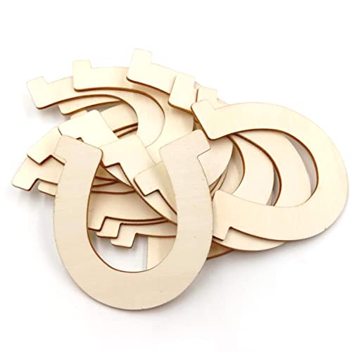 VILLCASE 24pcs Arts and Crafts for Adults Green Gifts Wooden Clothing Rack Boys Craft Horseshoe Wood Chips Wood Slices Hobby Craft DIY Green Wood VILLCASE