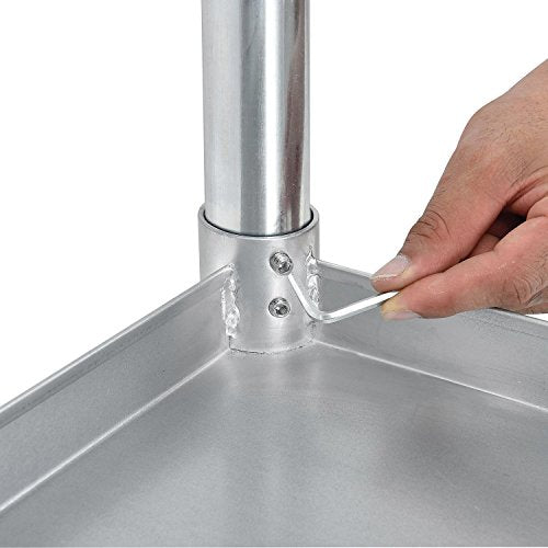 Nexel WB7230SS Stainless Steel Worktable With Under shelf, 72"W x 30"D x 35"H Nexel