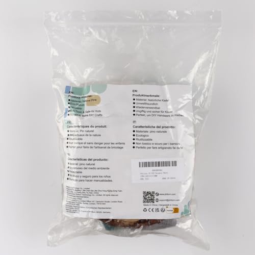 Philorn Natural Wood Slices for Centerpieces 10 Pcs 5.1-5.5 inch Unfinished Wood Rounds with Bark Wooden Circles for Crafts, Tree Slices for DIY Arts Philorn