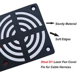 JILINWEI Fan Cover for xTool D1,Plastic Replacement Cover for xTool D1 Laser Cutter and Engraver Machine Accessories,Black WoodArtSupply