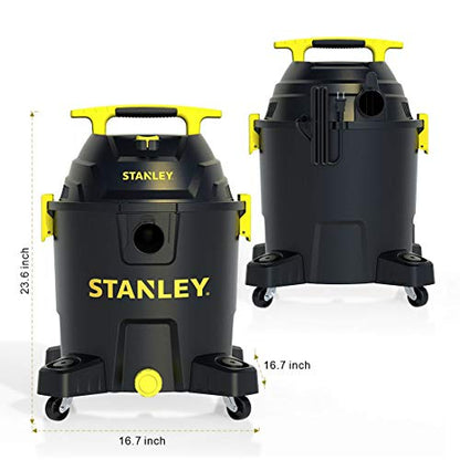 STANLEY SL18701P-10A Wet/Dry Vacuum,10 Gallon 6.0 Peak HP, 10Gallon, Black - WoodArtSupply