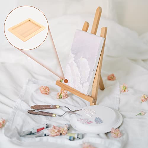 LEXININ 12 PCS 5.5 x 7 Inch Wooden Painting Panels, Unfinished Wood Canvas Boards, Wooden Cradled Painting Panel for Painting, Pouring Art, Crafts LEXININ